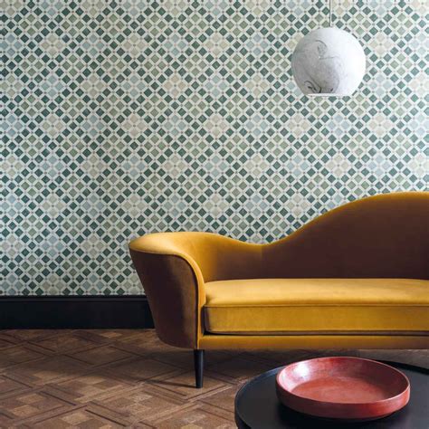 14 Contemporary Wallpaper Design Ideas Yellow Sofa Contemporary