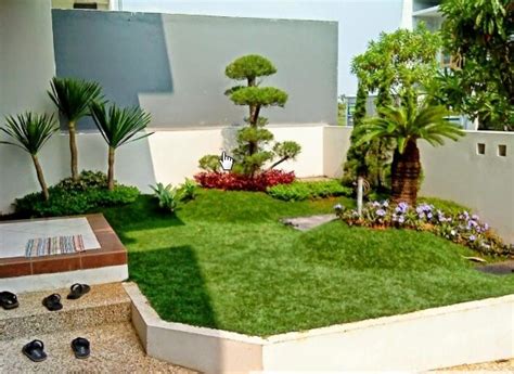 Desain taman kecil depan rumah sederhana modern terbaru. 30+ Desain Taman Depan Rumah Minimalis Sederhana - Rumahku ...
