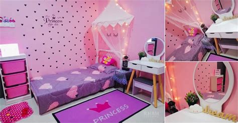 Deko cantik dan menarik untuk bilik anak perempuan. Idea Dekorasi Bilik Tidur Anak Perempuan Bertemakan Pink ...