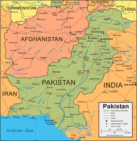 Pakistan Map and Satellite Image