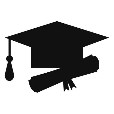 Sombrero De Graduación Y Silueta De Diploma Descargar Pngsvg
