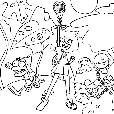 Amphibia Coloring Pages Coloring Home