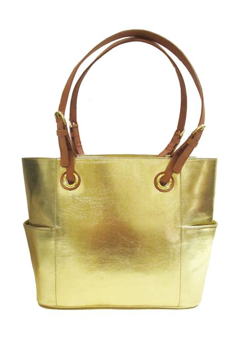 Gold Metallic Handbag Enigma Shopping