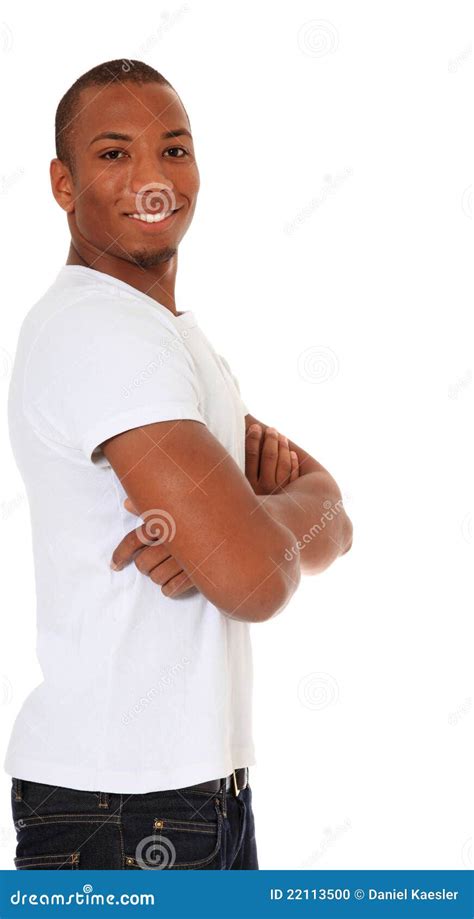 Attractive Confident Black Man Stock Photo Image Of Smiling African