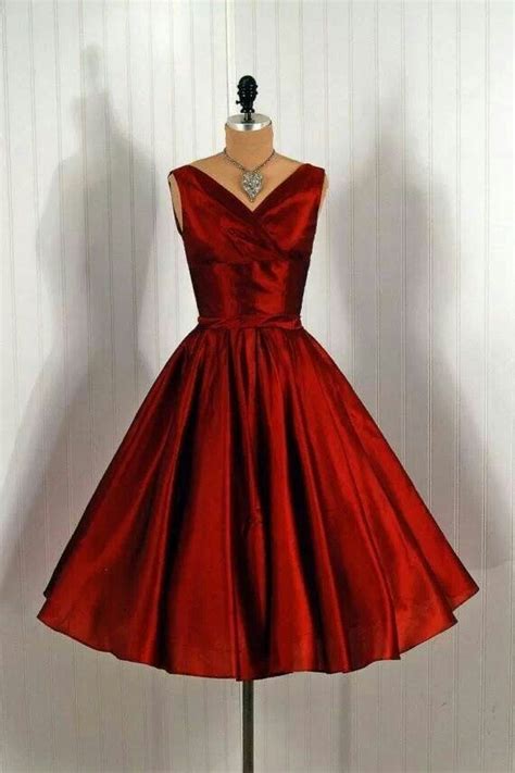 Red S Style Cocktail Dress Elegant Homecoming Dresses Evening Dresses Vintage Evening