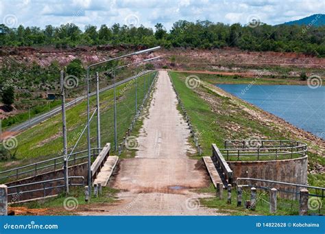 Road On Water Dam Stock Photo Image Of Outdoors Energy 14822628