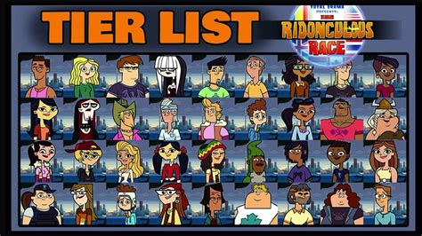 Total Drama Presents The Ridonculous Race All Characters From Tier