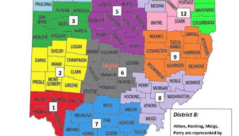 Rap Districts Map Color Coded Rap In Ohio