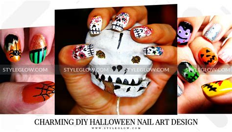 6 Best Easy And Charming Diy Halloween Nail Art Design Tutorials