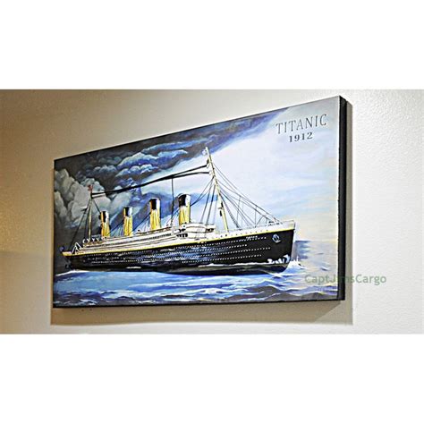 Rms Titanic Ocean Liner 3d Metal Model Painting 47 White Star Line
