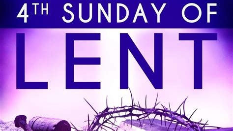6pm 4th Sunday Of Lent Year A Laetare Sunday Saturday 18th March