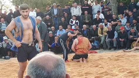Georgian Traditional Wrestling In Village Gavazikvareli ქართული