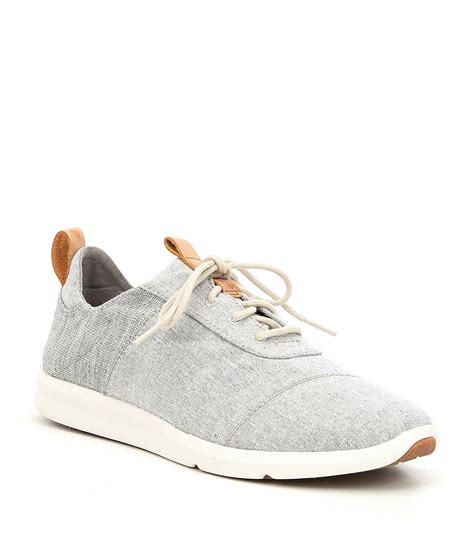 Our mens tennis shoes department offers an assortment of tennis footwear for novice tennis enthusiasts and professional players alike. TOMS Women's Cabrillo Chambray Sneakers | Dillard's in ...