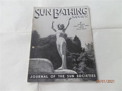 Vintage Ukpublished Naturist Magazine Sunbathing Review Etsy