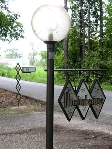 Mid century modern house signs. DIY midcentury modern mailbox post and address sign - Gabe ...