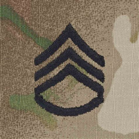 Scorpion Rank Staff Sergeant E 6 With Fastener Military Patch Insignia