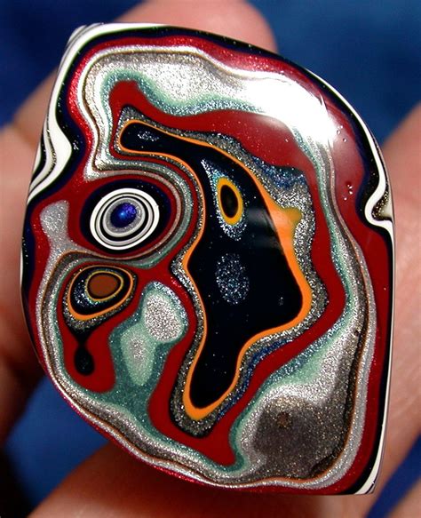 37 X 25 X 38mm Solid Fordite Cabochon Known Locally As Detroit Agate