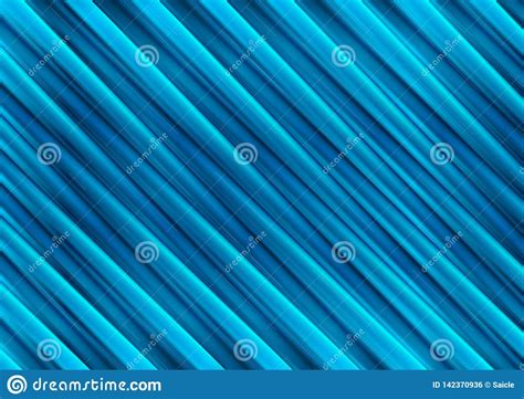 Blue Glossy Diagonal Stripes Abstract Tech Background Stock Vector