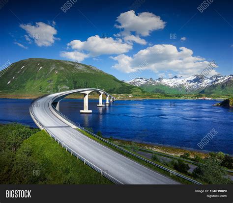 Norway Famous Bridge Mountains Image And Photo Bigstock