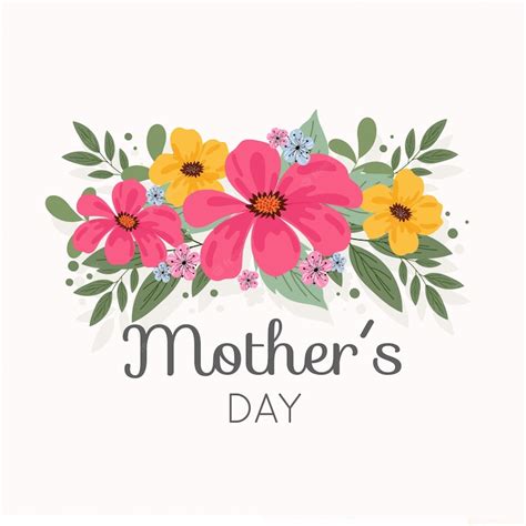 Free Vector Mothers Day Floral Design