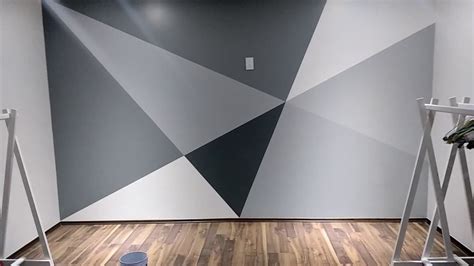 Como Pintar Tu Sala Muro Geométrico 3d Terminado By As Arquitecto