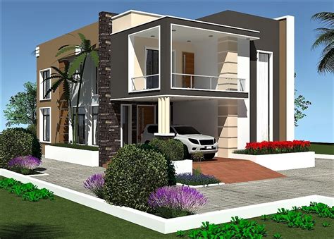 4 Bedrooms House Plan Two Story Flat Roofing Id Ma 105 66e