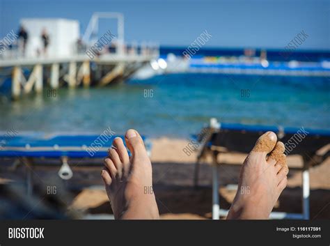 woman s feet sand on image and photo free trial bigstock