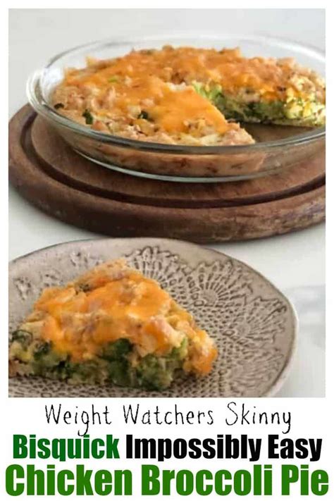 Skinny Bisquick Impossibly Easy Chicken And Broccoli Pie Recipe