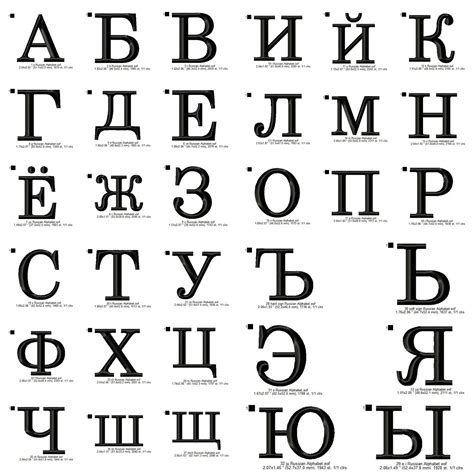 Alphabet Russe
