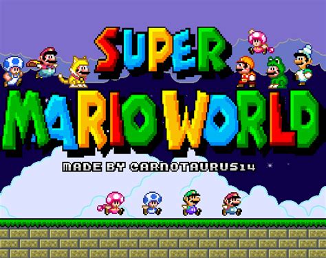 Super Mario 4 Jugadores Texturas Super Mario World Hd Rev4