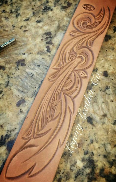 Scroll Pattern From Legacy Leather Co Leather Decor Leather Art Hand
