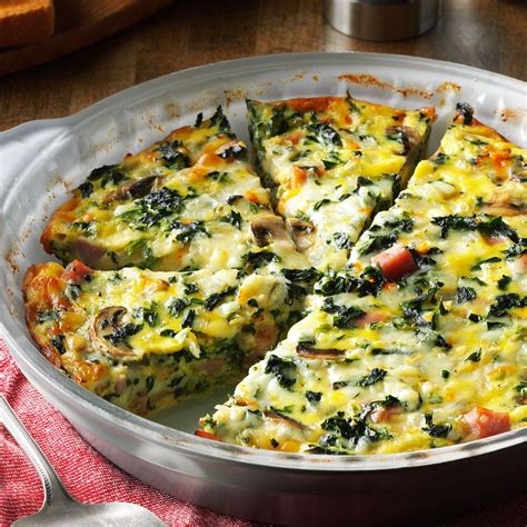 Crustless Spinach Quiche Recipe Taste Of Home