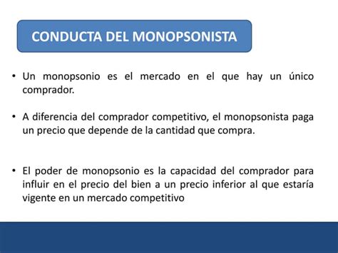 Monopolio Y Monopsonio