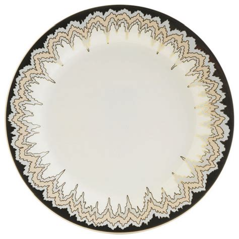 Dinner Plate Whitegold Contemporary Dinner Plates By Kelly