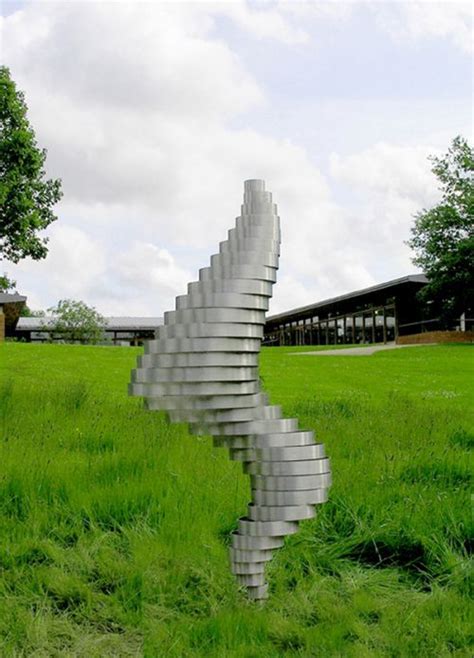 Stainless Steel Cloud Breeze Wave And Wind Sculpture By Sculptor