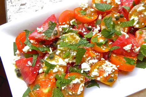 Tomato Watermelon Salad With Feta And Mint The Good Eats