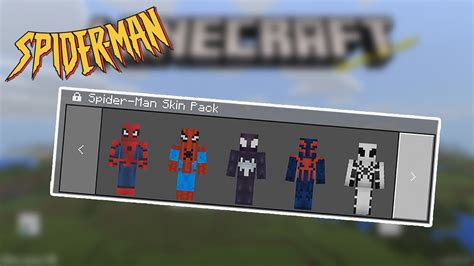 Spiderman Skin Pack Minecraft Pe Youtube