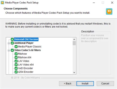 Media Player Codec Pack Untuk Windows Unduh