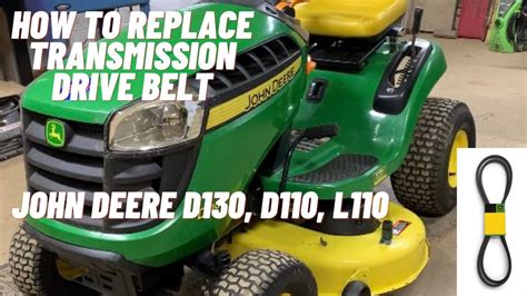 How To Install A Transmission Drive Belt John Deere D105 D110 E110 L110