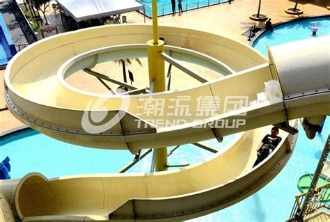 Stainless Steel Fastener Frp Spiral Water Slides For Giant Outdoor