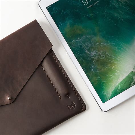 Brown Leather Ipad Case For Men Ipad Air Sleeve Ipad Pro Etsy