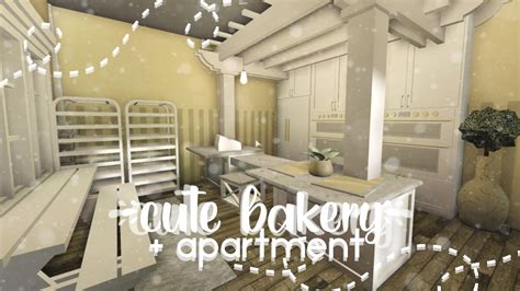 Roblox Bloxburg Cute Bakery Apartment House Build Youtube