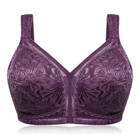 plus size jacquard full cup wide straps wireless bras aa sourcing ltd