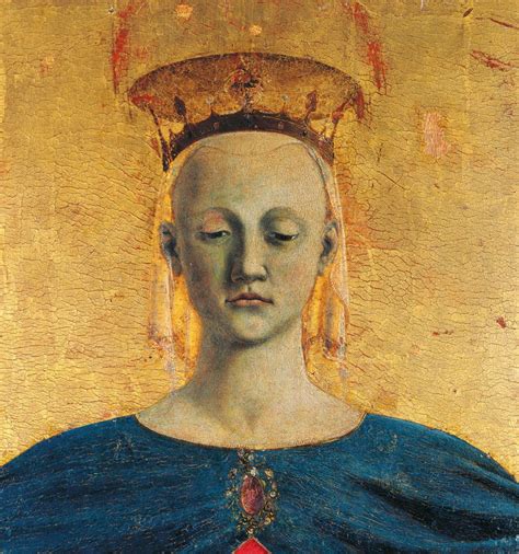 Piero Della Francesca La Madonna Della Misericordia Particolare Gli