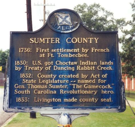 Sumter County Historic Marker Livingston Alabama Jimmy Emerson