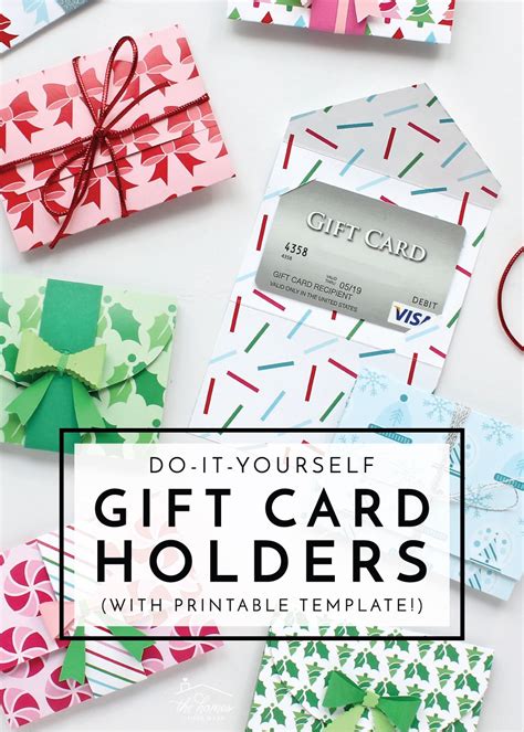 Free Birthday Printable Gift Card Holder Diy
