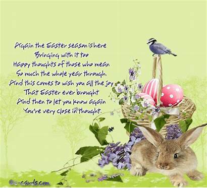 Easter Thought Poems Happy Close Very Card