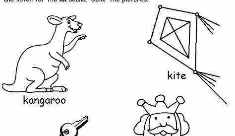 free letter k worksheets