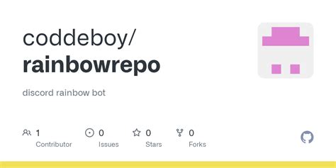 Github Coddeboyrainbowrepo Discord Rainbow Bot