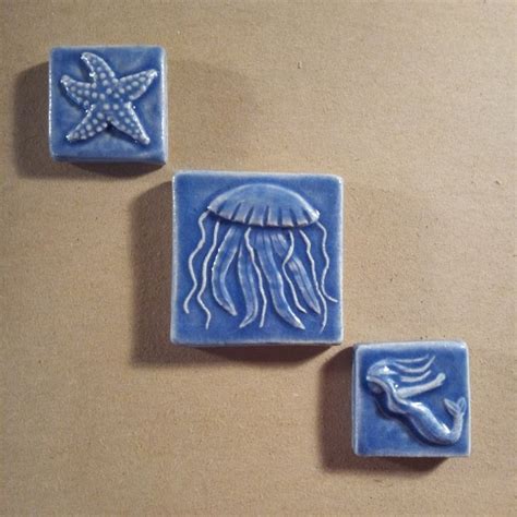 Sea Creature Handmade Tiles In 2021 Handmade Tiles Handmade Ceramics